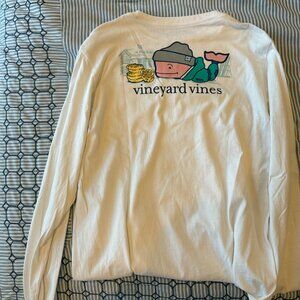 VINEYARD VINES KIDS CHRISTMAS LONG SLEEVE SHIRT, XL